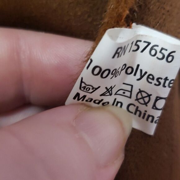 Teddy Bear Brown Jacket Faux fir big buttons front pockets sz 14 NWT sup… - Picture 8 of 11